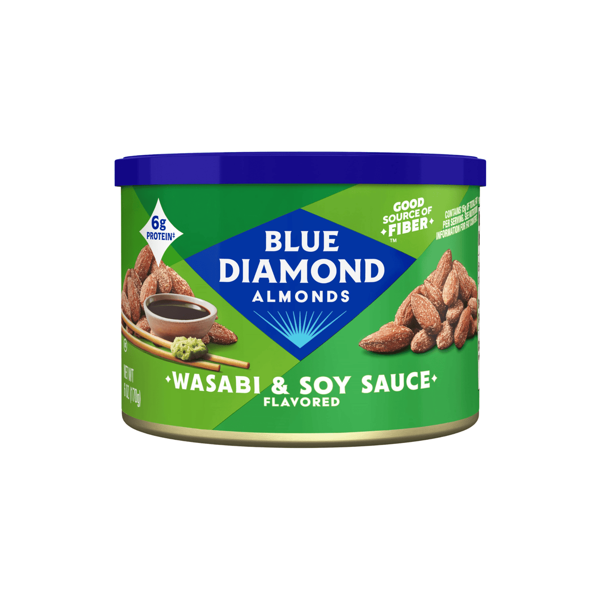 Blue Diamond Bold Almonds Wasabi & Soy Sauce, 6oz for delivery in Nassau, Bahamas from Total Booze