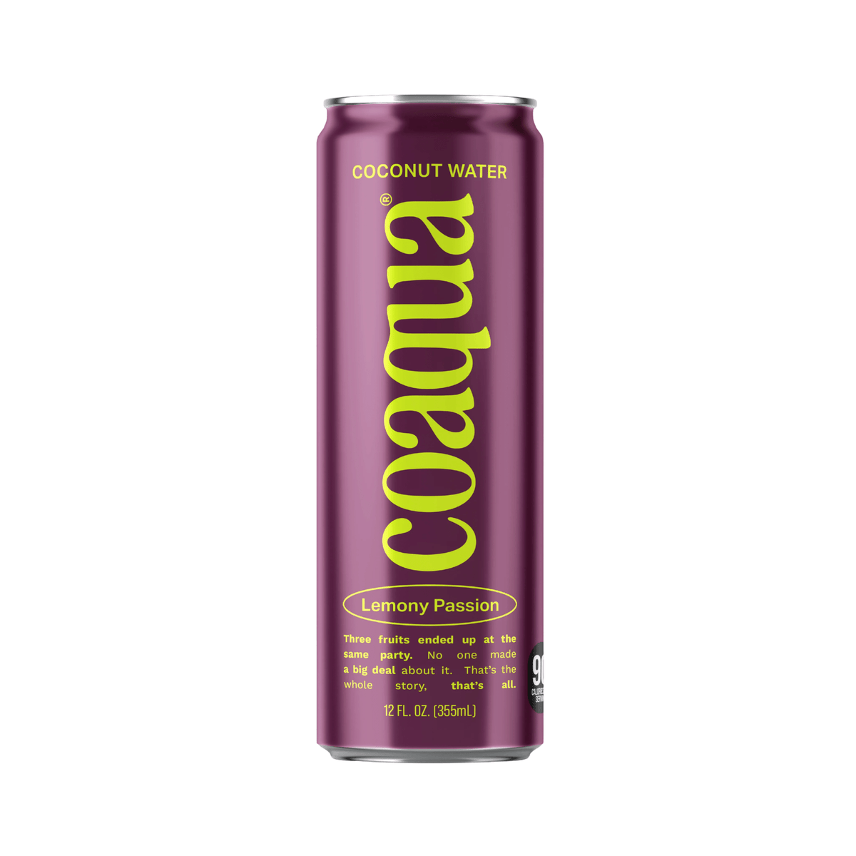 Coaqua Lemony Passion Coconut Water, 12oz for delivery in Nassau, Bahamas from Total Booze