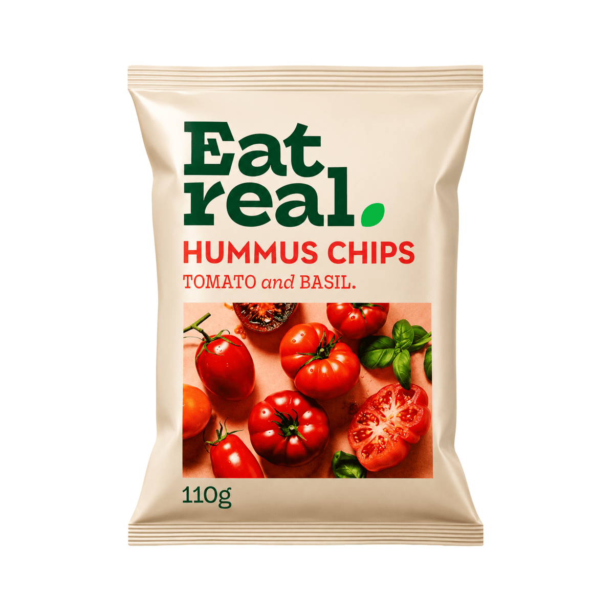 Eat Real Hummus Chips Tomato Basil, 110g for delivery in Nassau, Bahamas from Total Booze