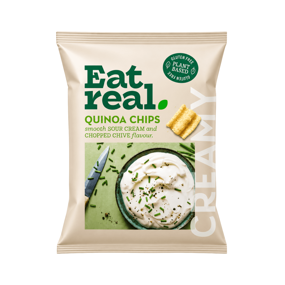 Eat Real Quinoa Chips Sour Cream & Chive, 95g for delivery in Nassau, Bahamas from Total Booze