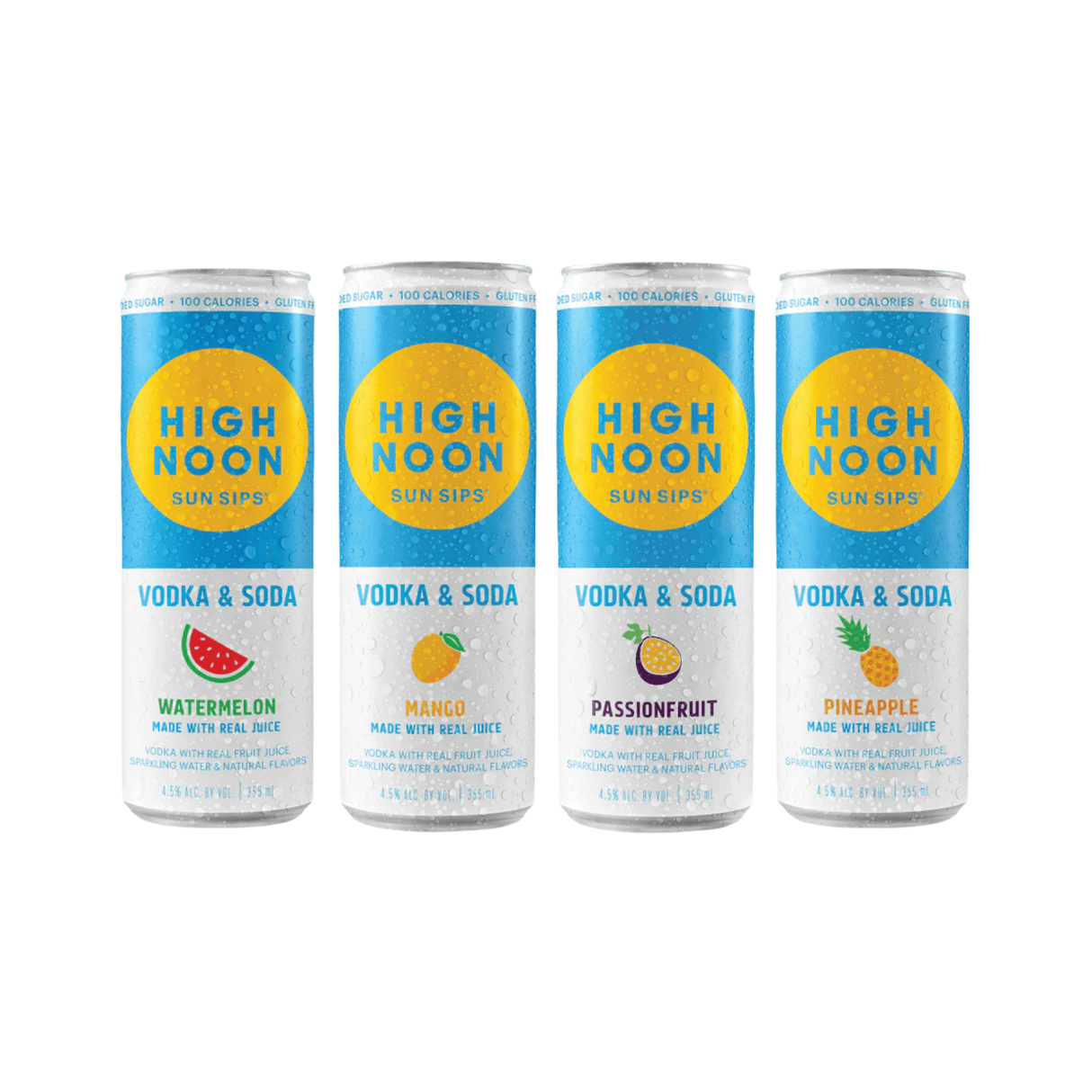 High Noon Vodka Seltzer – Assorted Flavor, 12oz - Total Booze