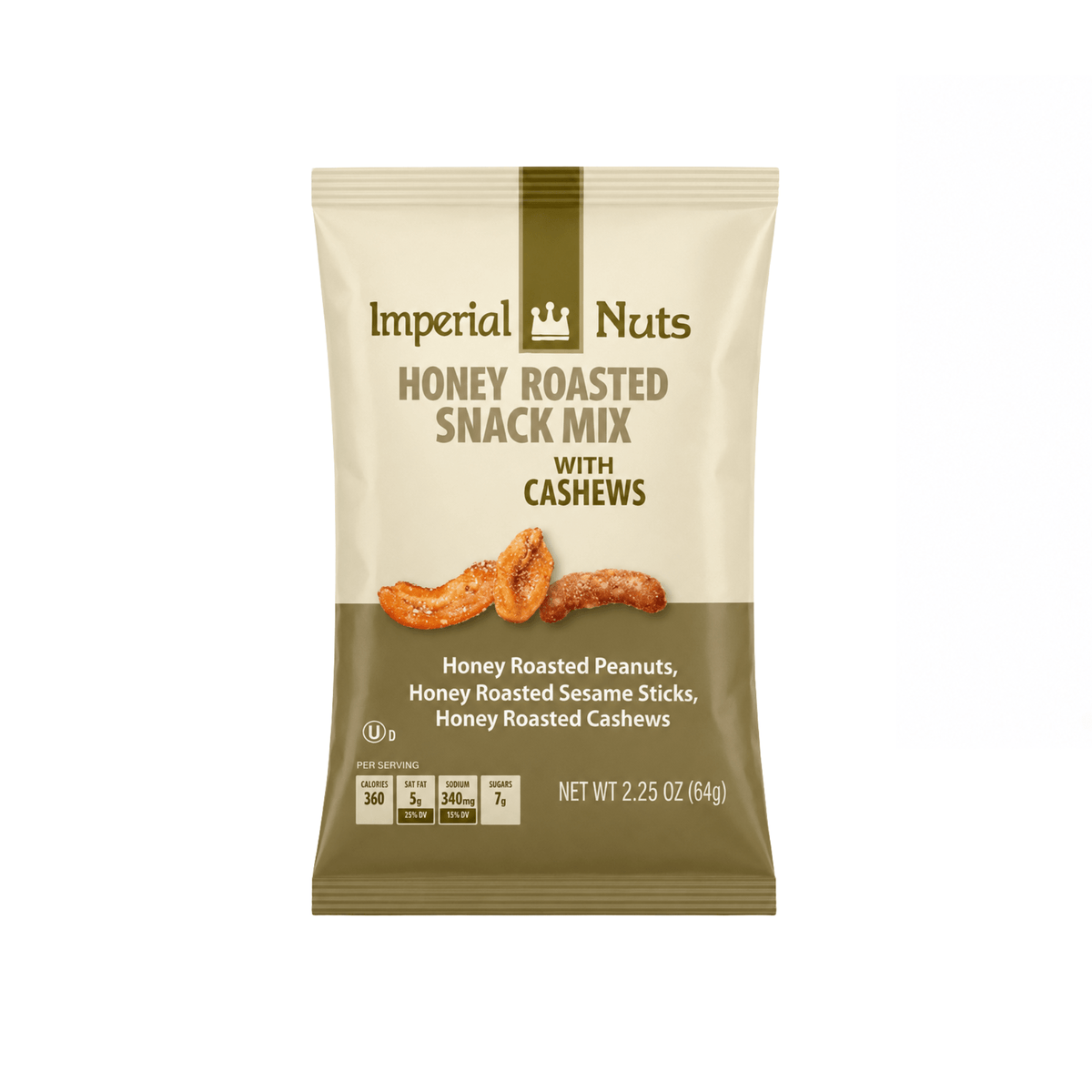 Imperial Nuts Honey Cashew, 2.25oz for delivery in Nassau, Bahamas from Total Booze