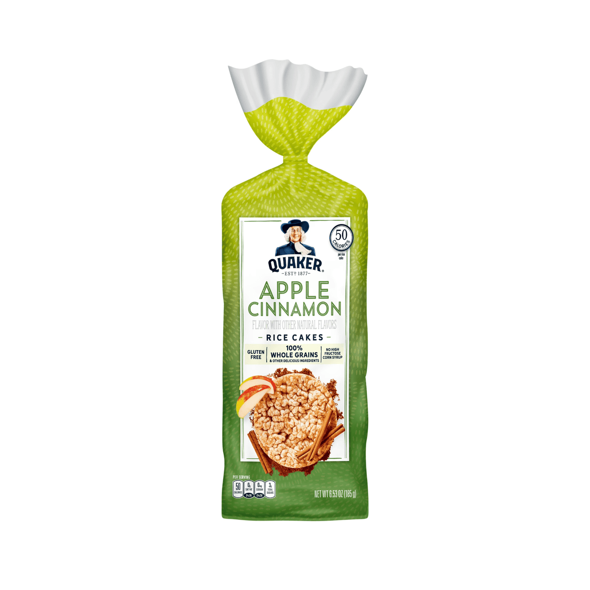Quaker Rice Cakes Apple Cinnamon, 6.53oz for delivery in Nassau, Bahamas from Total Booze