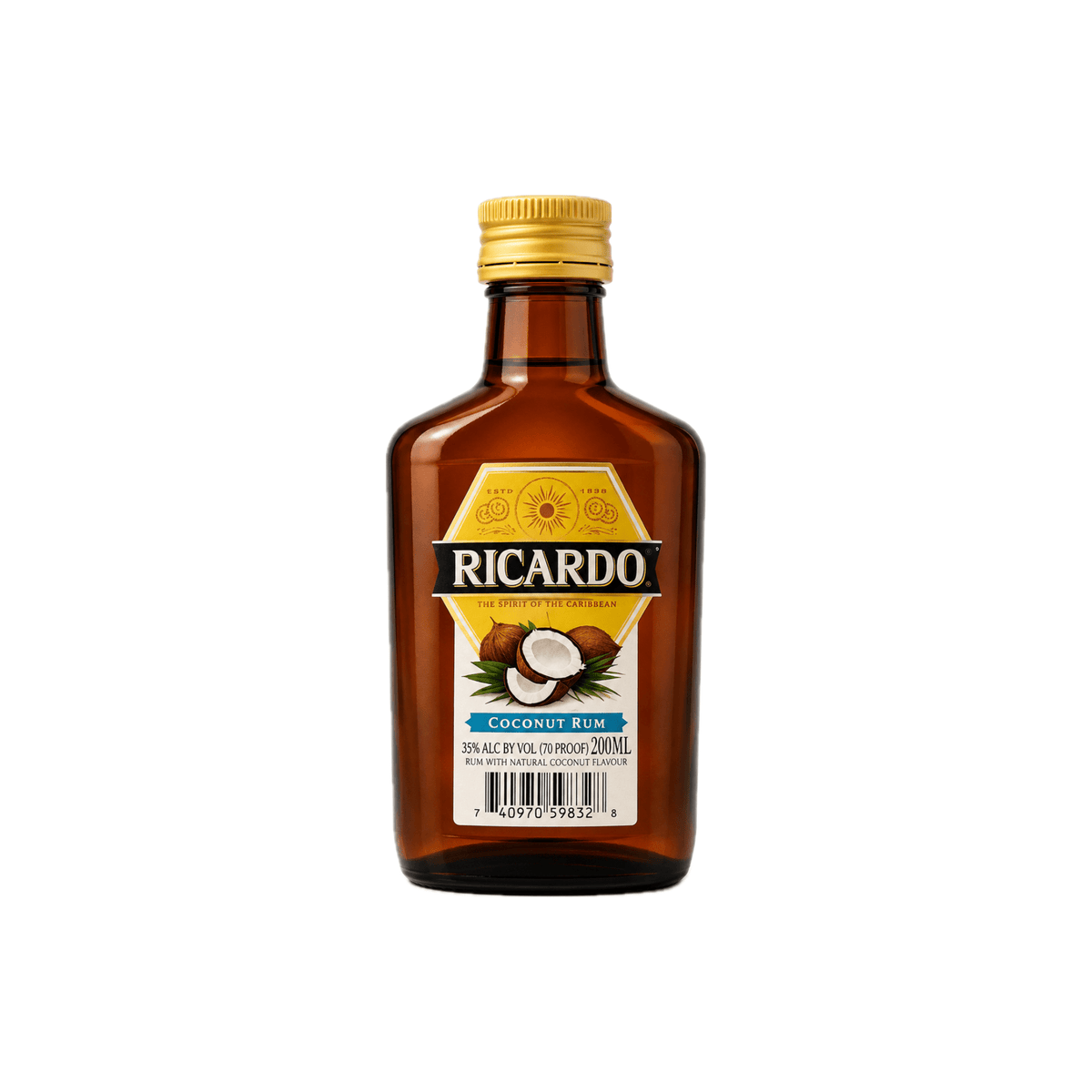 Ron Ricardo Coconut Rum, 200ml for alcohol delivery in Nassau, Bahamas from Total Booze