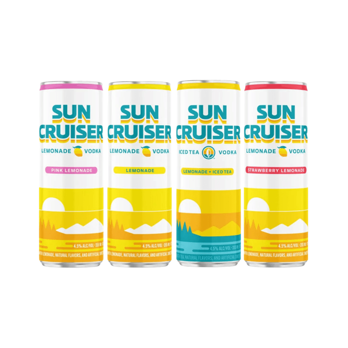 Sun Cruiser Lemonade Vodka Seltzer – Assorted Flavor, 12oz for alcohol delivery in Nassau, Bahamas from Total Booze