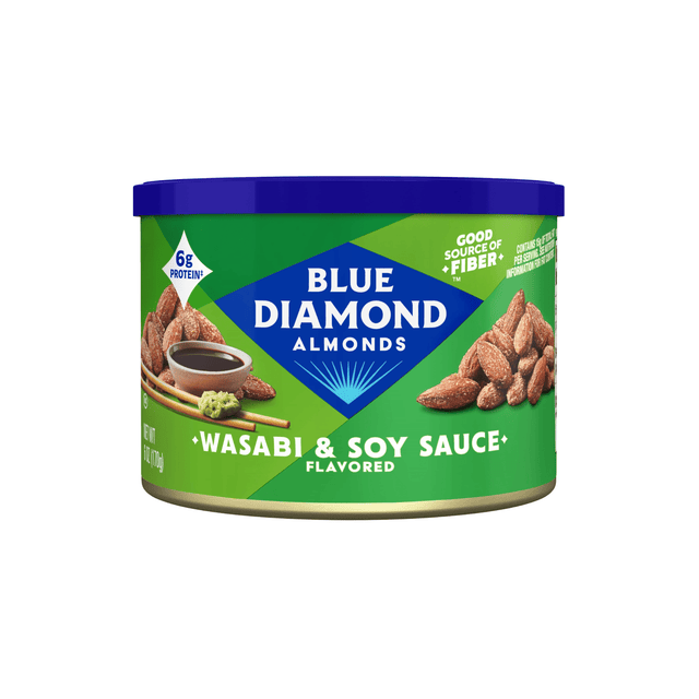 Blue Diamond Bold Almonds Wasabi & Soy Sauce, 6oz - Total Booze