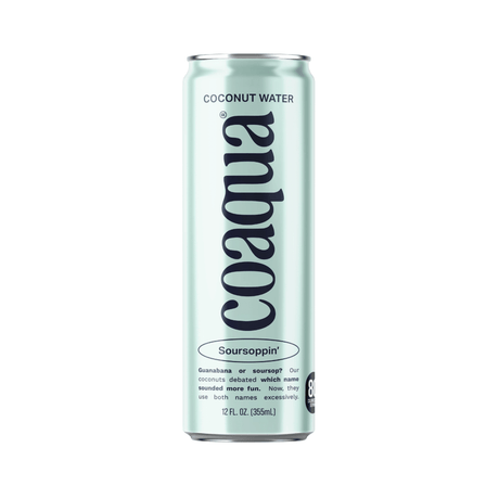 Coaqua Soursoppin' Passion Coconut Water, 12oz - Total Booze