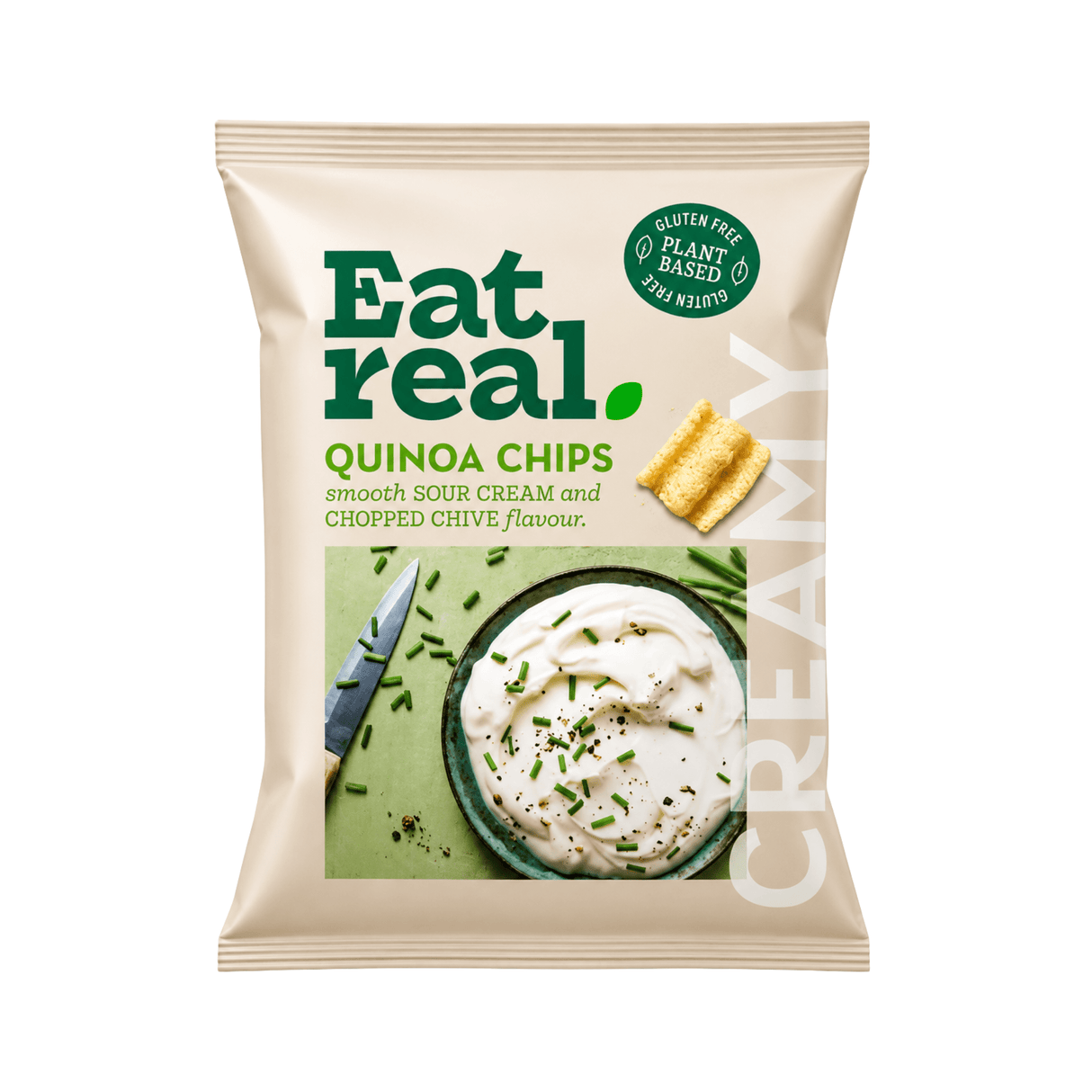 Eat Real Quinoa Chips Sour Cream & Chive, 95g - Total Booze