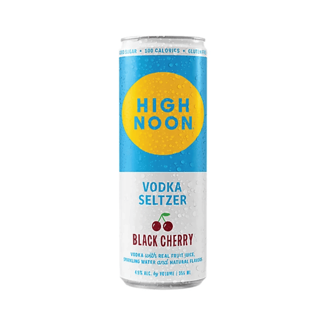 High Noon Black Cherry Vodka Hard Seltzer, 12oz - Total Booze