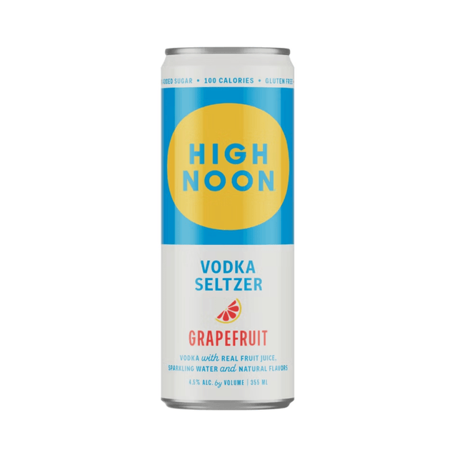 High Noon Grapefruit Vodka Hard Seltzer, 12oz - Total Booze