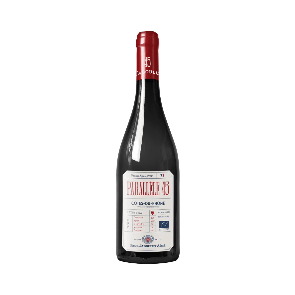Paul Jaboulet Cotes du Rhone Rouge Parallele Organic 2024, 750ml - Total Booze