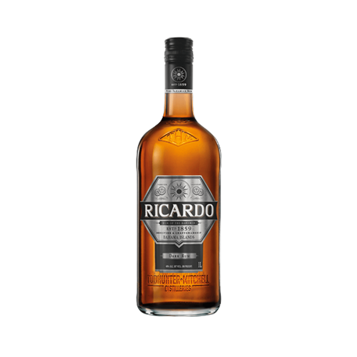 Ron Ricardo Dark Rum, 1L - Total Booze
