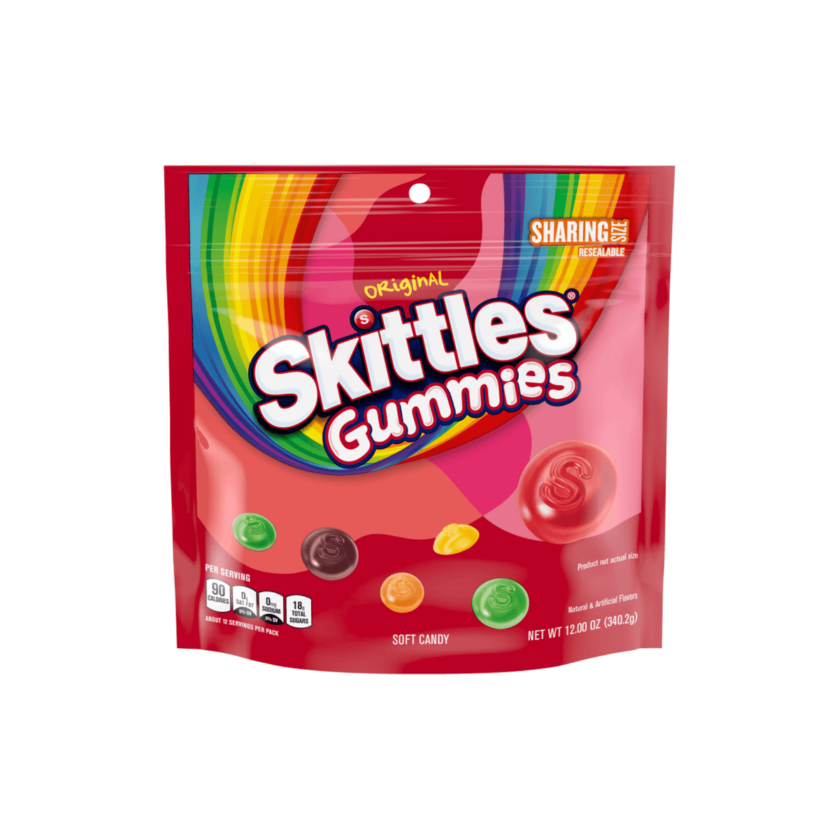 Skittles Original Gummies Candy, 12 oz - Total Booze