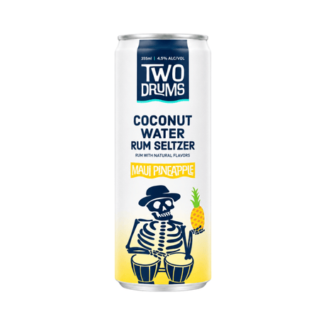 Two Drums Coconut Water Rum Seltzer Maui Pineapple, 12oz - Total Booze