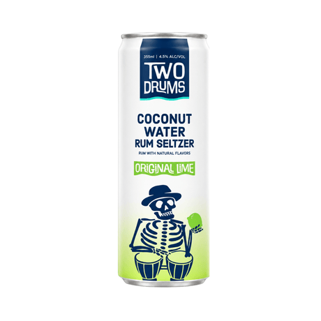 Two Drums Coconut Water Rum Seltzer Original Lime, 12oz - Total Booze